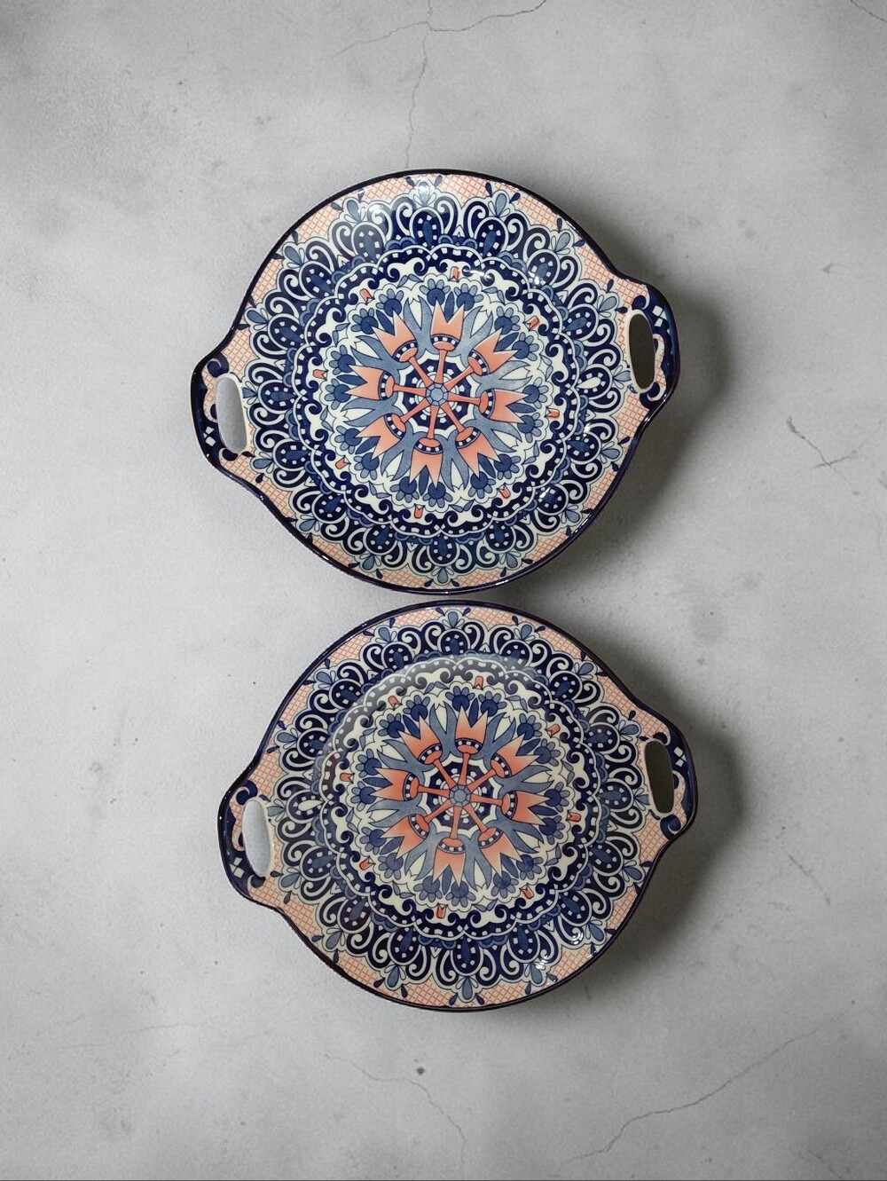 New Set Of 2 Bohemain Designed Individual Bakimg Dishs. - Picture 7 of 11
